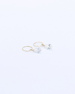 The Pear Diamond Hoop Charms