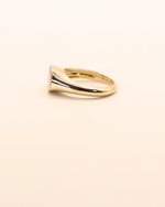 Monogram Diamond Signet - Sterling Silver