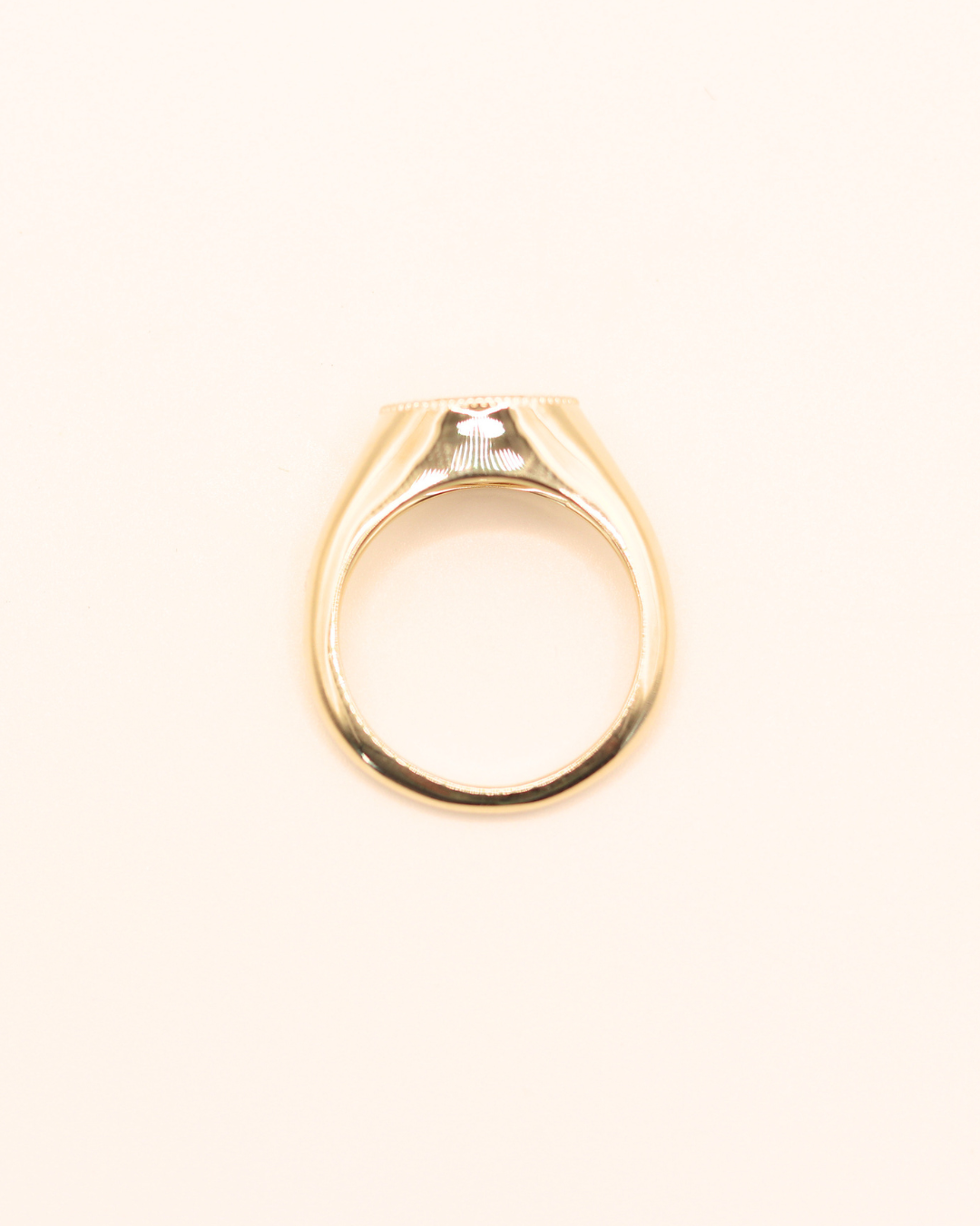 Monogram Diamond Signet - Sterling Silver