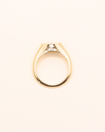 Monogram Diamond Signet - Sterling Silver