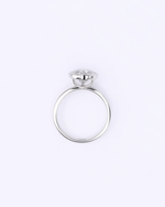 Bezel Heart — A 2-carat heart-cut lab diamond, bezel-set on a 14k white gold shank in a size 7. — view 6 of 6