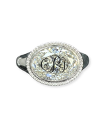 Monogram Diamond Signet - Sterling Silver